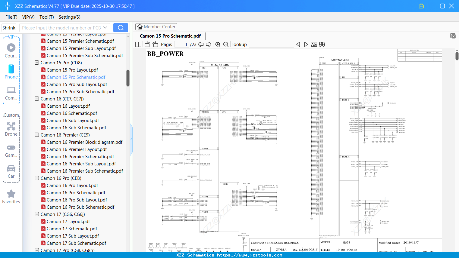 Tecno Camon 15 Pro Schematic